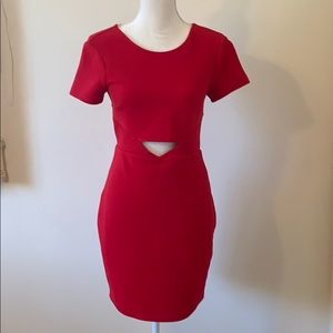 Express ribbed bodycon dress